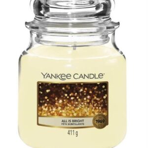 Yankee Candle All Is Bright Medium Jar Retail Box