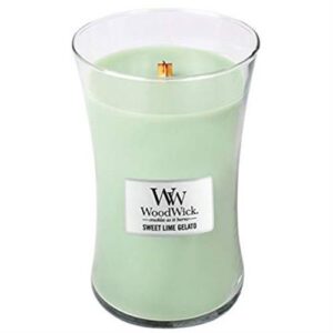 Woodwick Sweet Lime Gelato Large Jar Retail Box