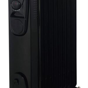Alva 9 Fin Oil Filled Heater Glossy Black
