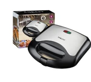 The Sokany 2 Slice Sandwich Maker is a versatile