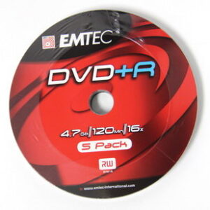Emtec DVD+R 16X Speed 5pk Non