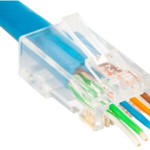 Ellies Cat6 UTP RJ45 Modular Snap Plugs 50 Pack