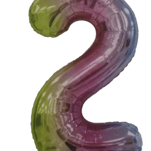 Casey 102cm Rainbow Balloon Number 2