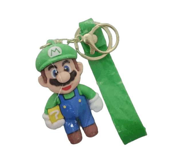 Casey Green Luigi Character Key Chain