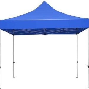 Unique 3×3 Polyester Gazebo in stunning blue.