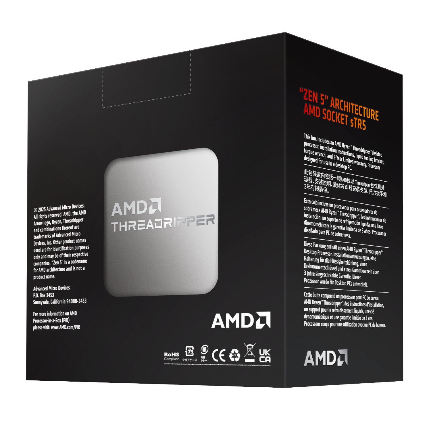 AMD Ryzen Threadripper 9970WX 32-Core 4.0GHz CPU - Image 4