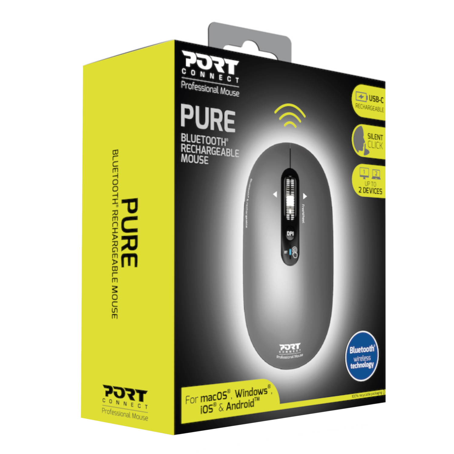 Port Connect PURE Bluetooth Rechargeable Mouse - Image 6
