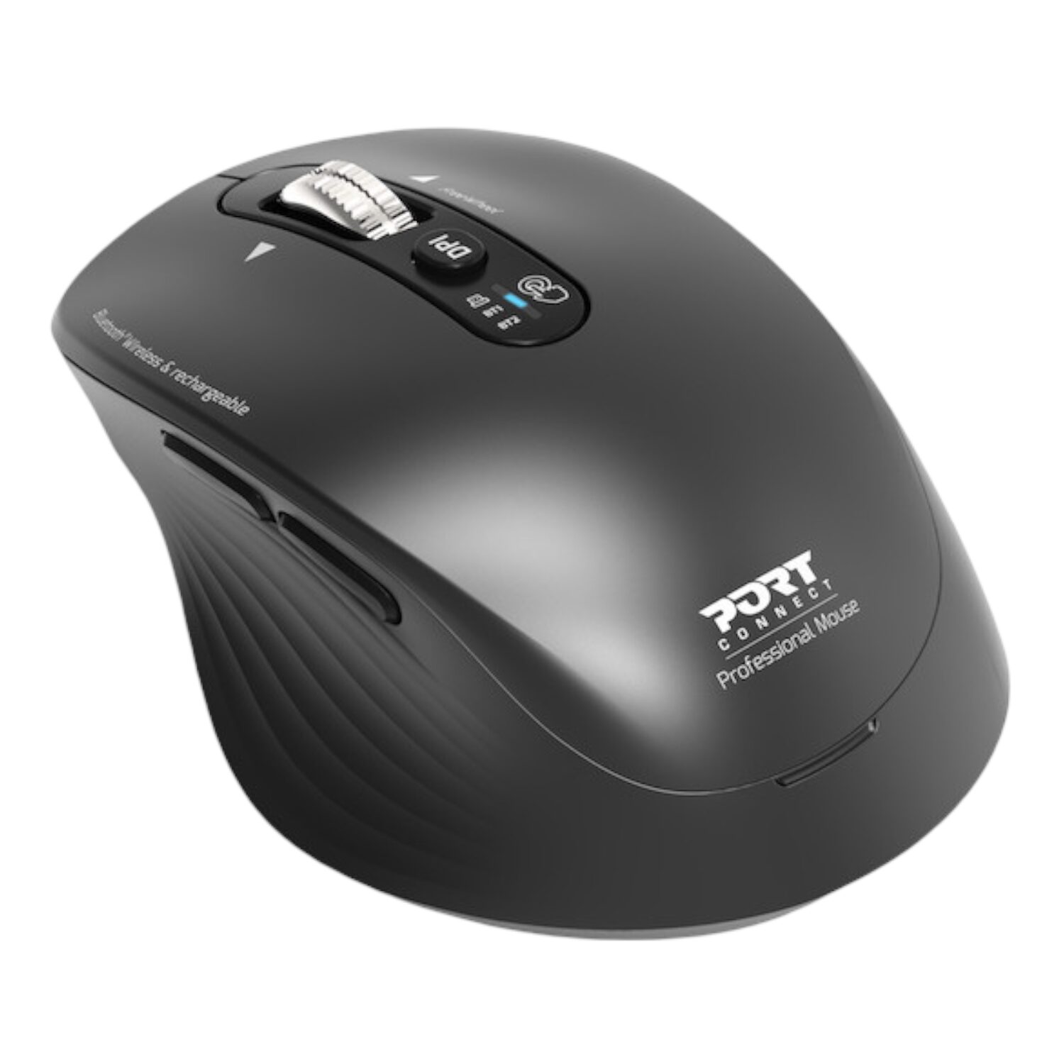 Port Connect Business 2.4GHz Rechargeable Bluetooth Wireless Mouse - Black - Image 5