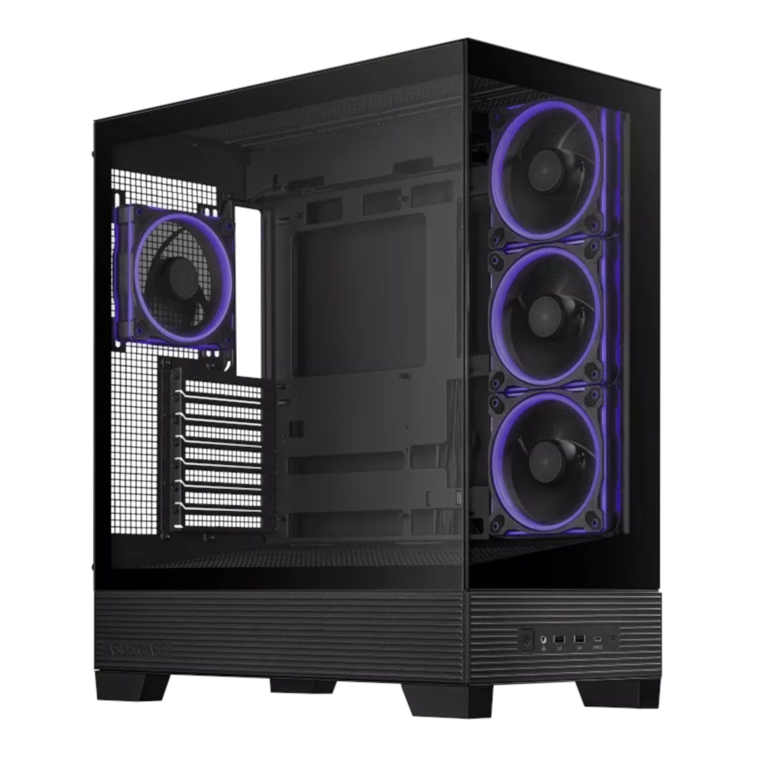 Asus A31 PLUS Mid Tower ATX Chassis - Black - Image 2