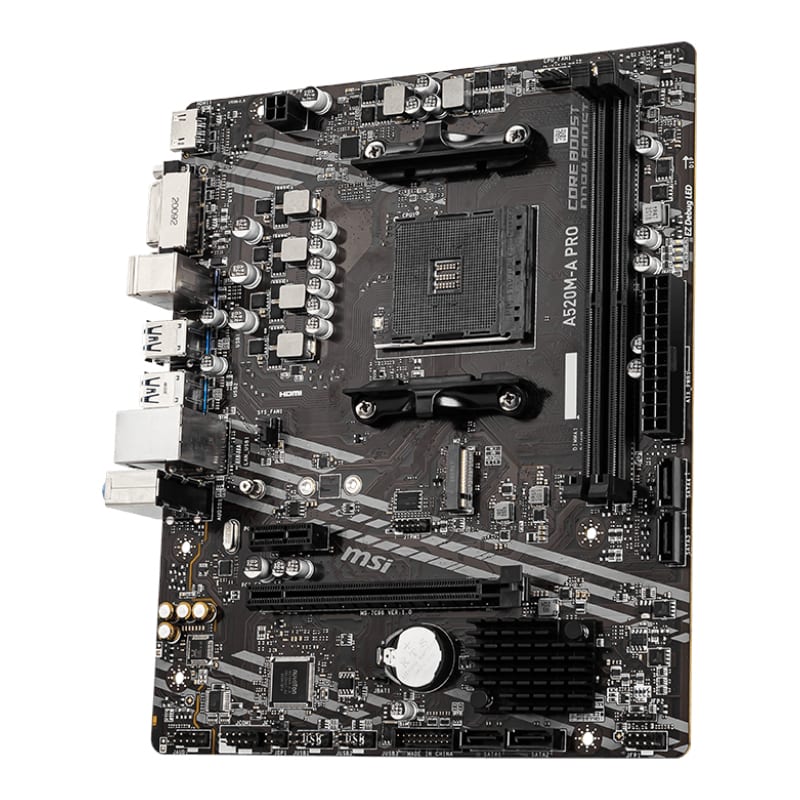 MSI A520M-A PRO AM4 AMD MATX Gaming Motherboard - Image 4