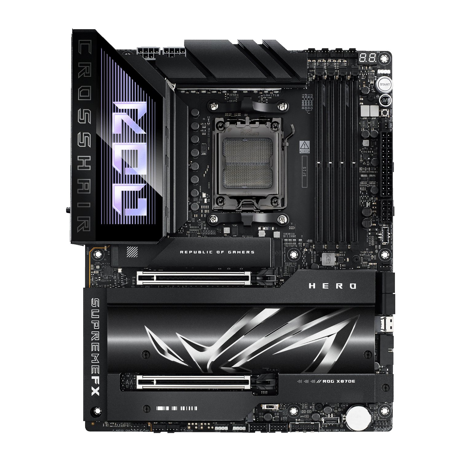 Asus ROG Crosshair X870E HERO ATX Gaming Motherboard - Image 2