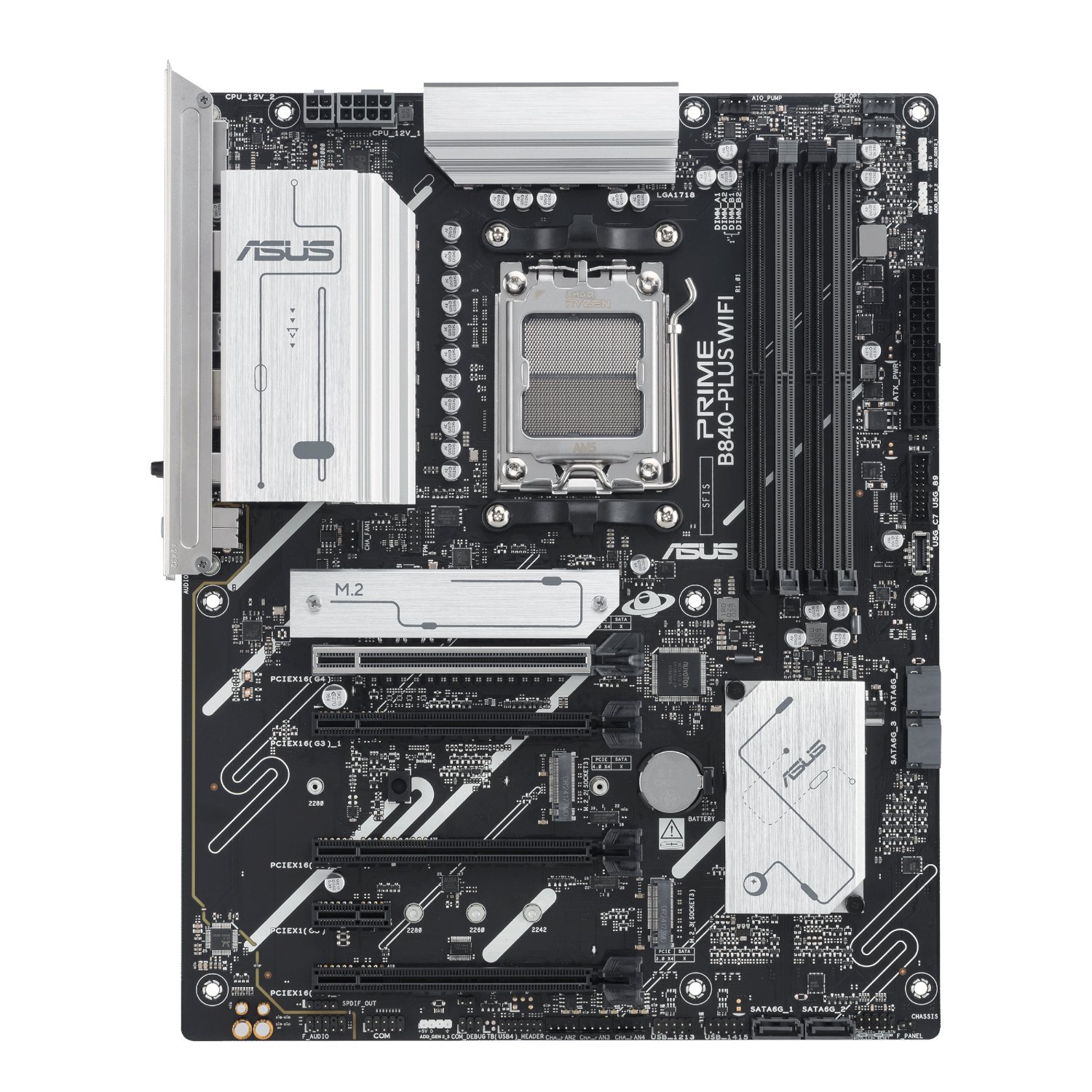 Asus PRIME B840-PLUS WIFI AMD AM5 ATX Gaming Motherboard - Image 2