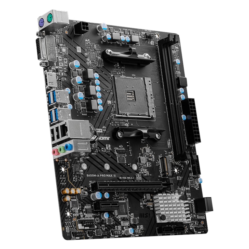 MSI B450M-APRO MAX II AMD AM4 MATX Gaming Motherboard - Image 4