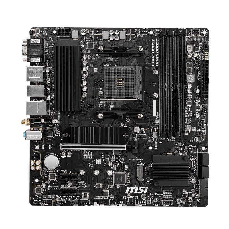 MSI B550M PRO-VDH WIFI AMD AM4 MATX Gaming Motherboard - Image 2