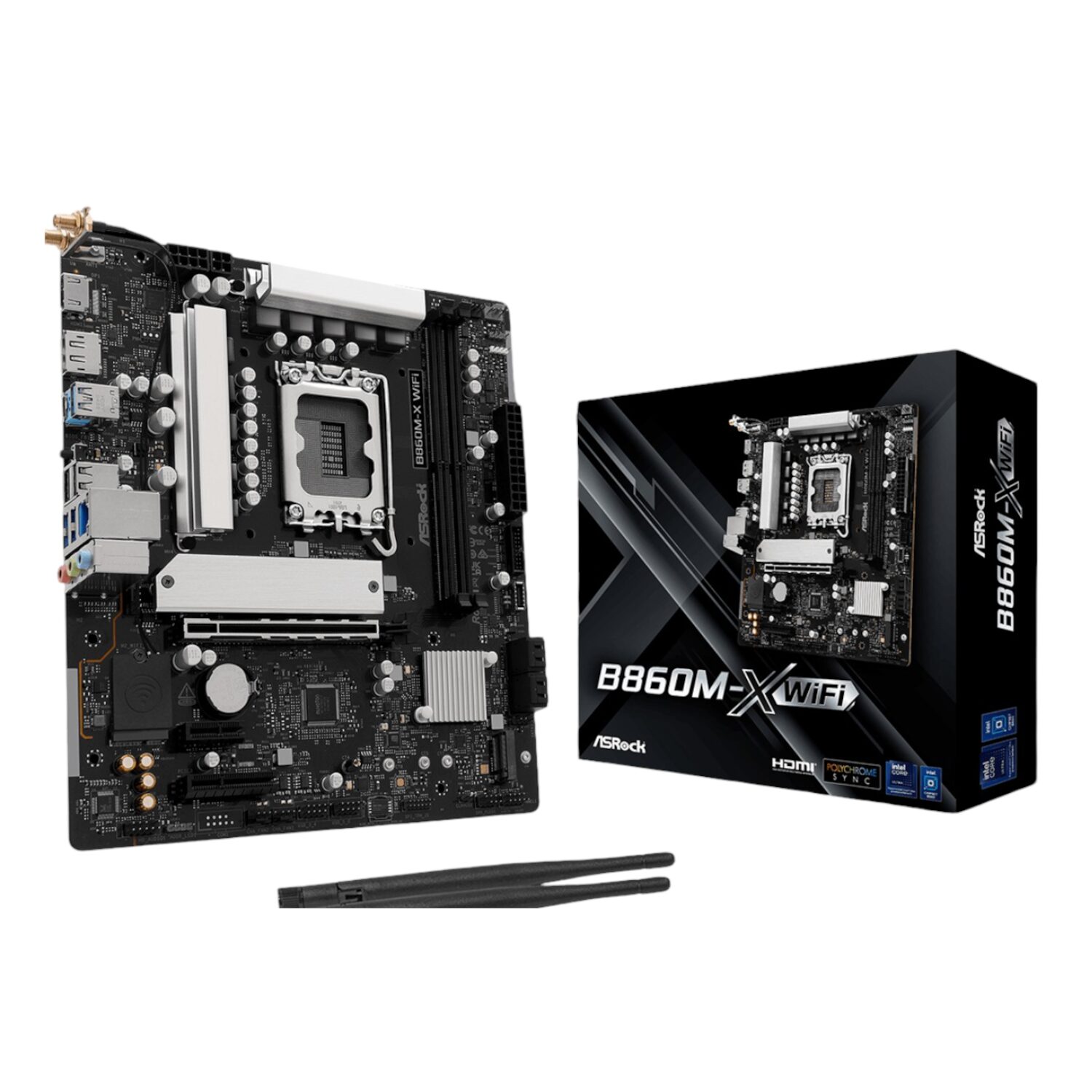 ASRock B860M-X Micro ATX DDR5 Motherboard (PCIe 5 and Wi-Fi 6E)