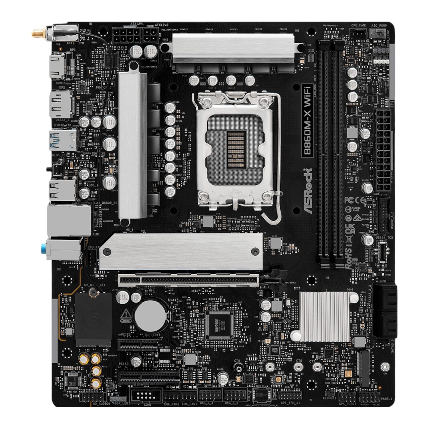 ASRock B860M-X Micro ATX DDR5 Motherboard (PCIe 5 and Wi-Fi 6E) - Image 3