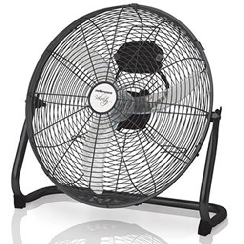 Mellerware Steel Black Hi Velocity 40cm 3 Speed Floor Fan
