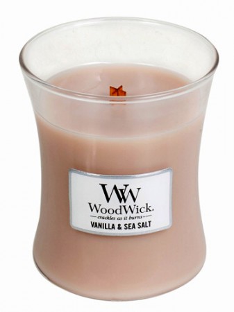 Woodwick Vanilla & Sea Salt Medium Jar Retail Box No