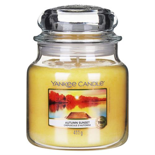 Yankee Candle Autumn Sunset Medium Jar Retail Box No
