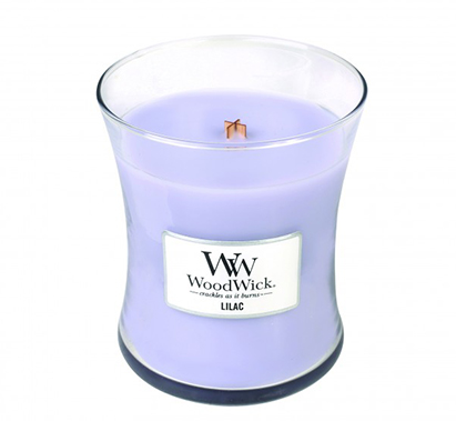 Woodwick Lilac Candle Medium Jar Retail Box