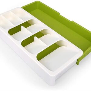 Casey Cutlery 9 Compartments Drawer Organizer Colour Cream