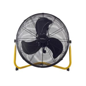 Alva Air 50cm Black With Yellow 160w Floor Fan