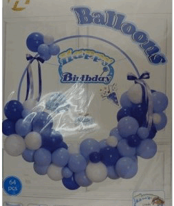 Casey 64pc Blue Birthday Garland Set