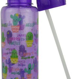 Casey FlipTop 1 Litre Plastic Water Bottle Purple