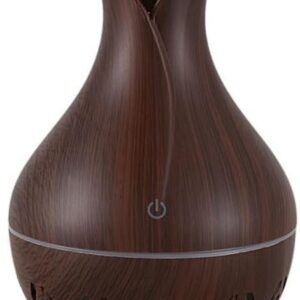 Casey Ultrasonic Aroma Humidifier Dark Hollow Wood Grain