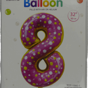 Casey 102cm Donut Balloon Number 8