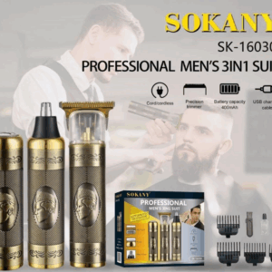 Sokany Professional 3In1 Set T Blade Shaver Gold