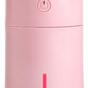 CaseyMagic Pink Led Light 175ml USB Humidifier Air Purifier Mist