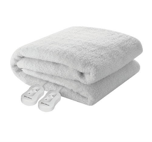 Pure Pleasure Queen Fullfit Sherpa Fleece Electric Blanket