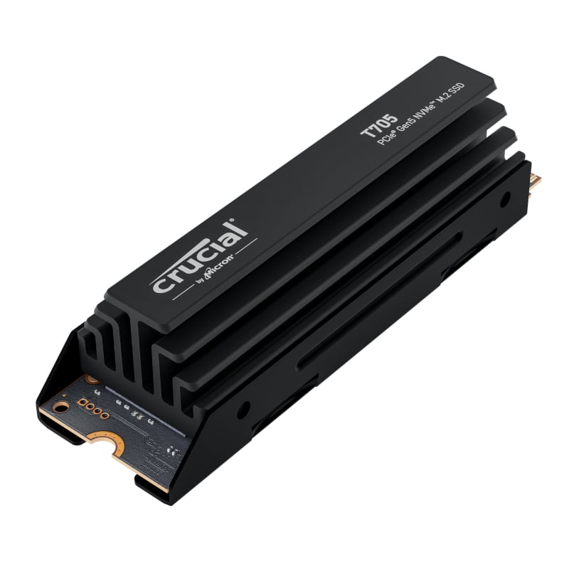 Crucial T705 4TB M.2 NVMe Gen5 with Heatsink NAND SSD - Image 3