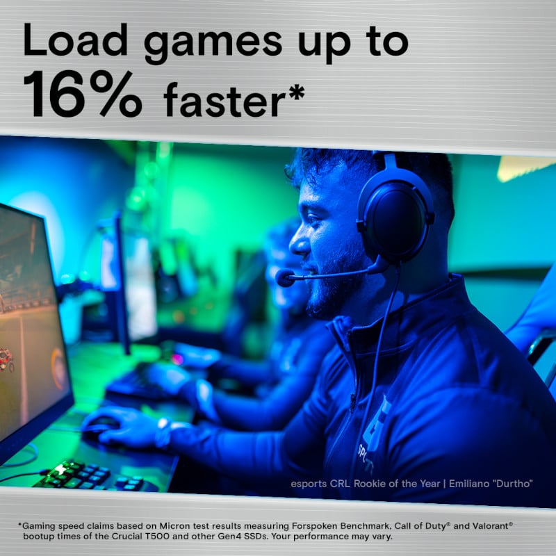 Crucial T500 1TB M.2 NVMe Gen4 NAND SSD - Image 4