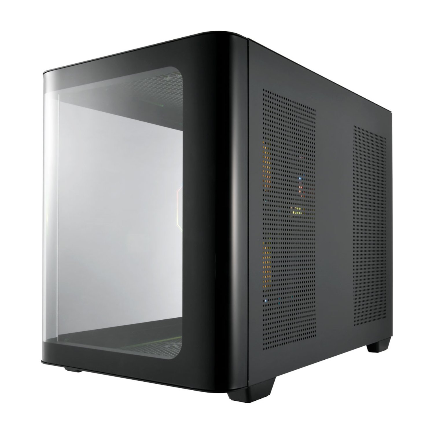 FSP S380 ARGB M-ATX Mid Tower Gaming Chassis - Black - Image 3