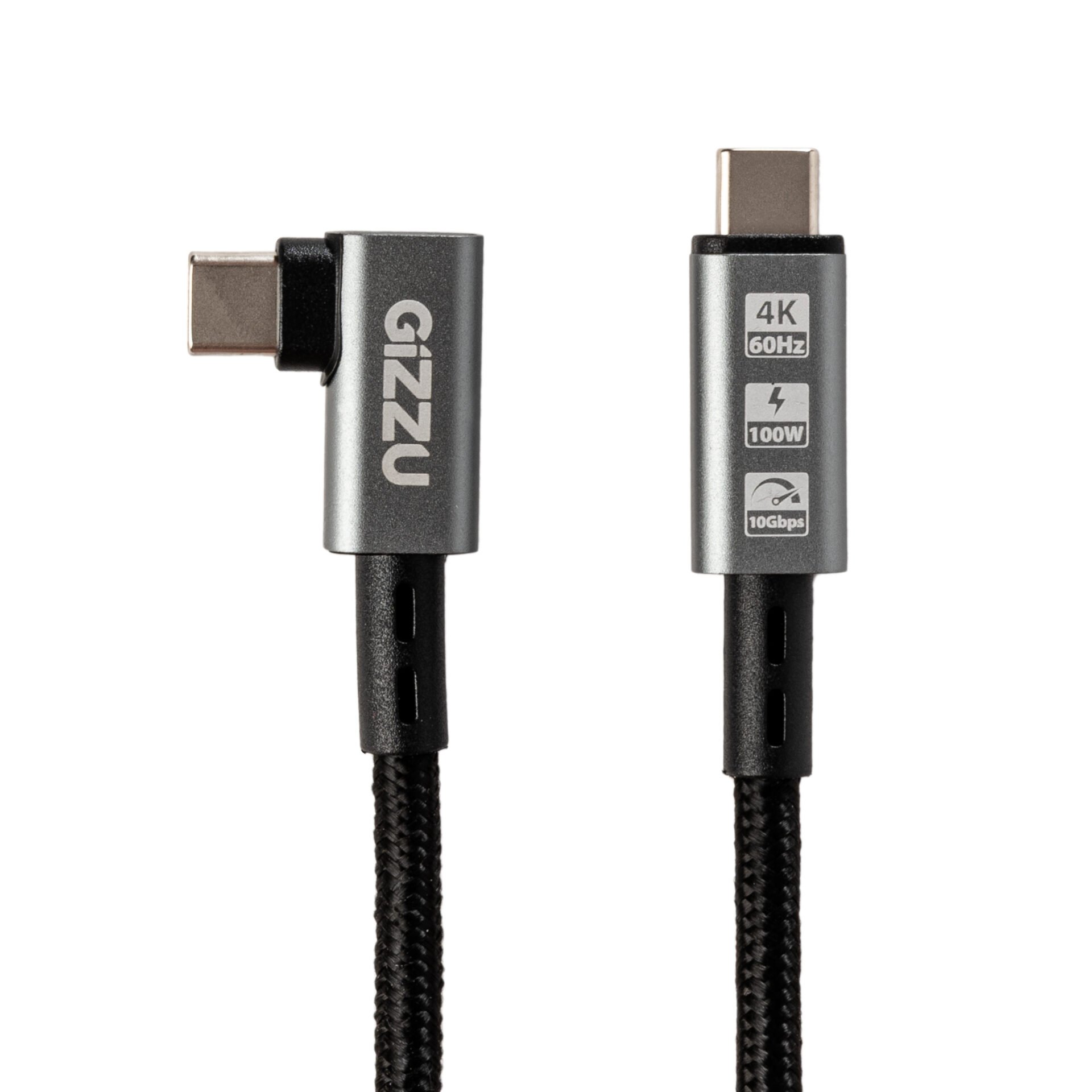 Gizzu 100W 10Gbps Type-C Angled 1m Cable - Image 2