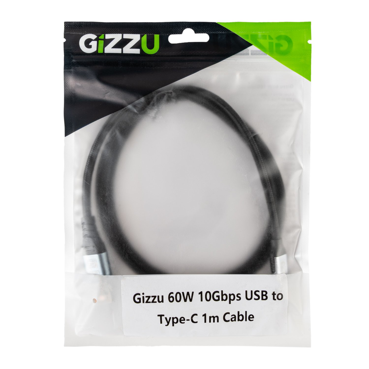 GIZZU 60W 10Gbps USB to Type-C 1m Cable - Image 4