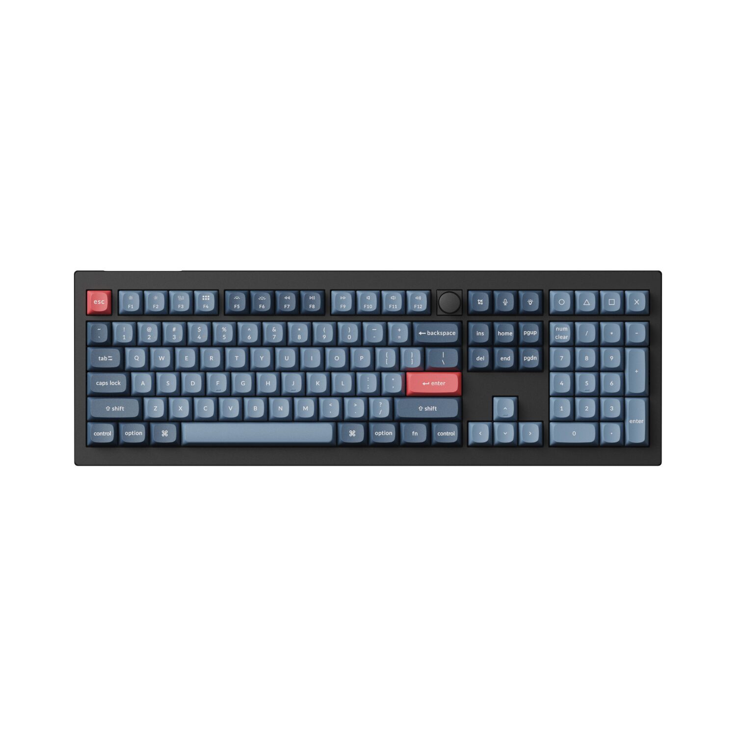Keychron V6 Max QMK/VIA RED Wireless Custom Mechanical Keyboard | RED Switch - Black - Image 2