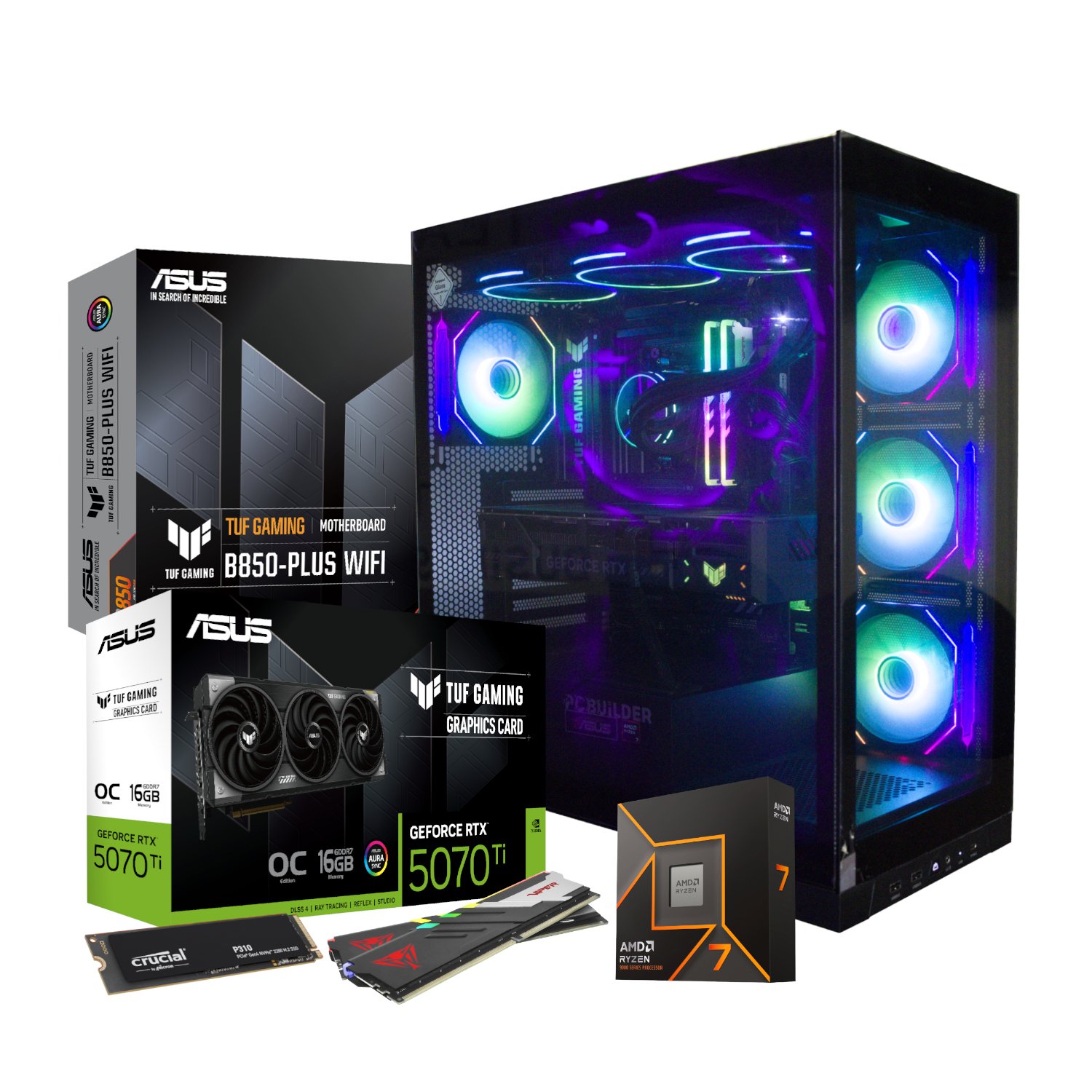 PCBuilder Ryzen 7 9700X VALOUR Windows 11 Gaming PC - Image 2