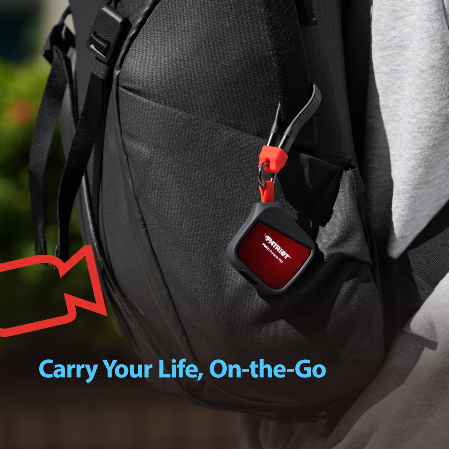 Patriot PDP31 500GB Type-C Portable SSD - Red / Black - Image 6