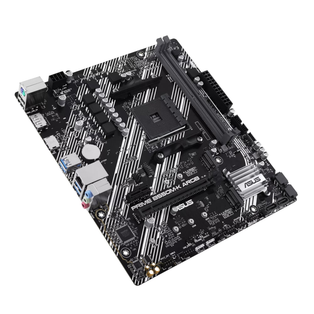 Asus PRIME B550M-K ARGB AM4 M-ATX Motherboard - Image 3