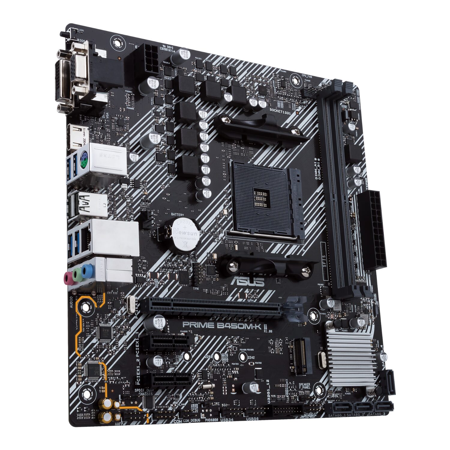ASUS PRIME B450M-K II mATX Motherboard - AM4, DDR4, HDMI, M.2, USB3.2 - Image 5