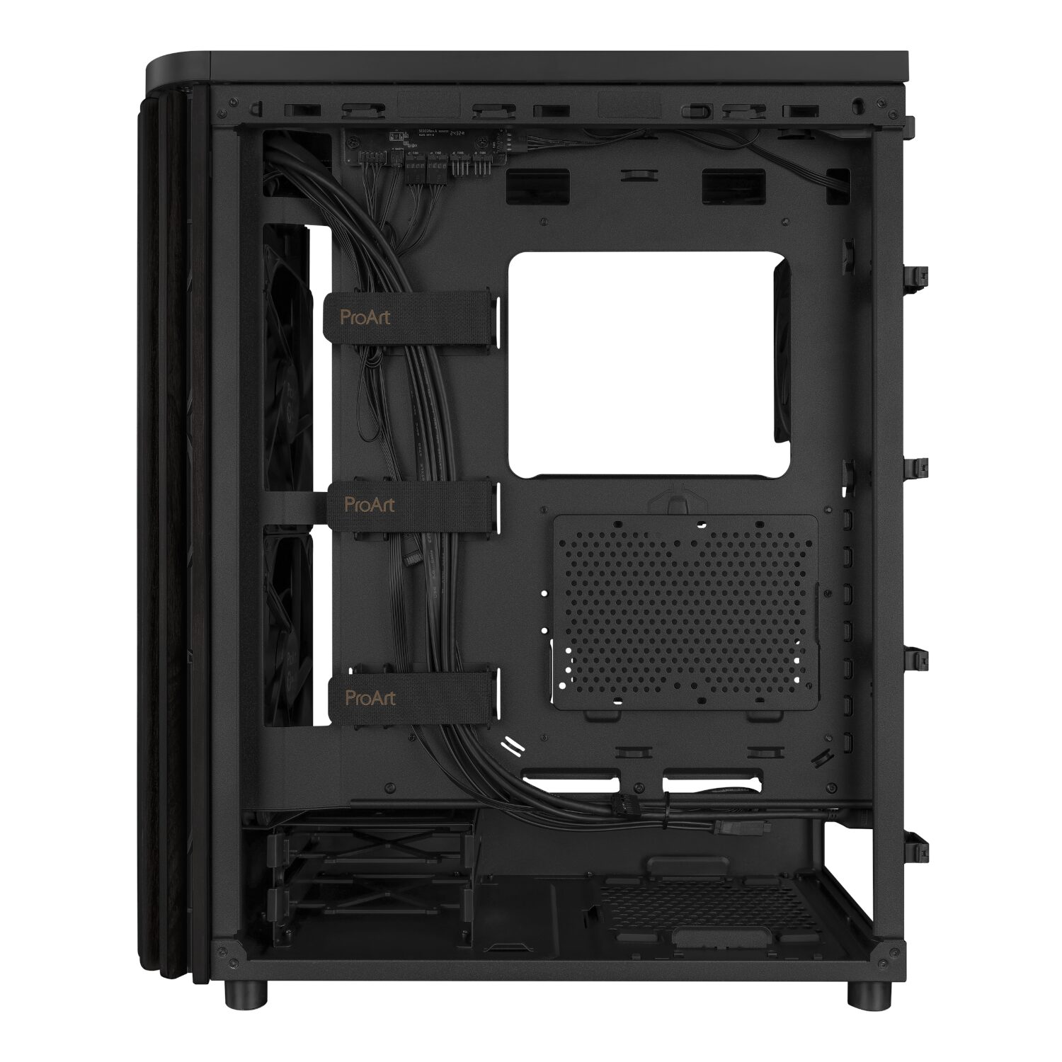 ASUS ProArt PA401 Wood Edition ATX Chassis - Black - Image 6