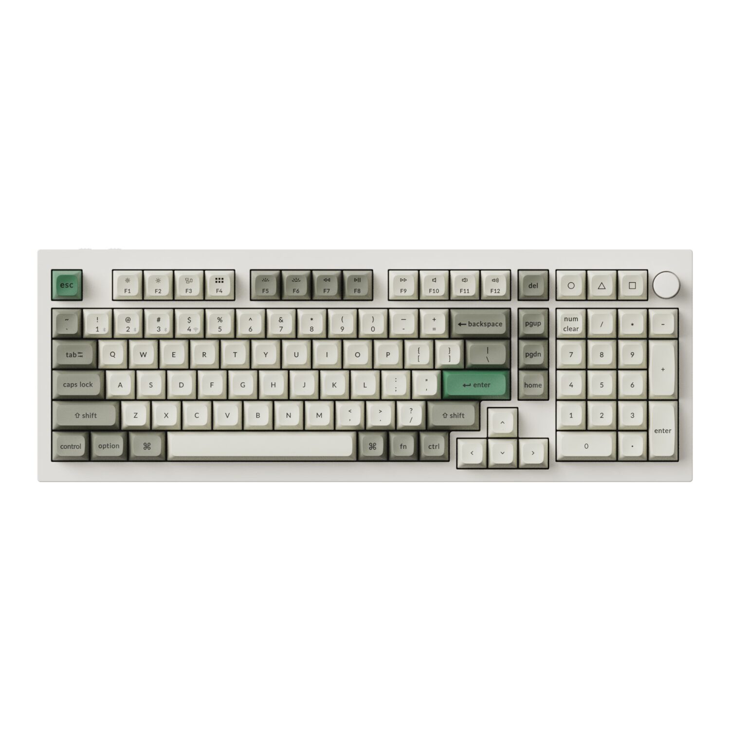 Keychron Q5M-P1 QMK/VIA Wireless Custom Keyboard - Shell White - Image 2