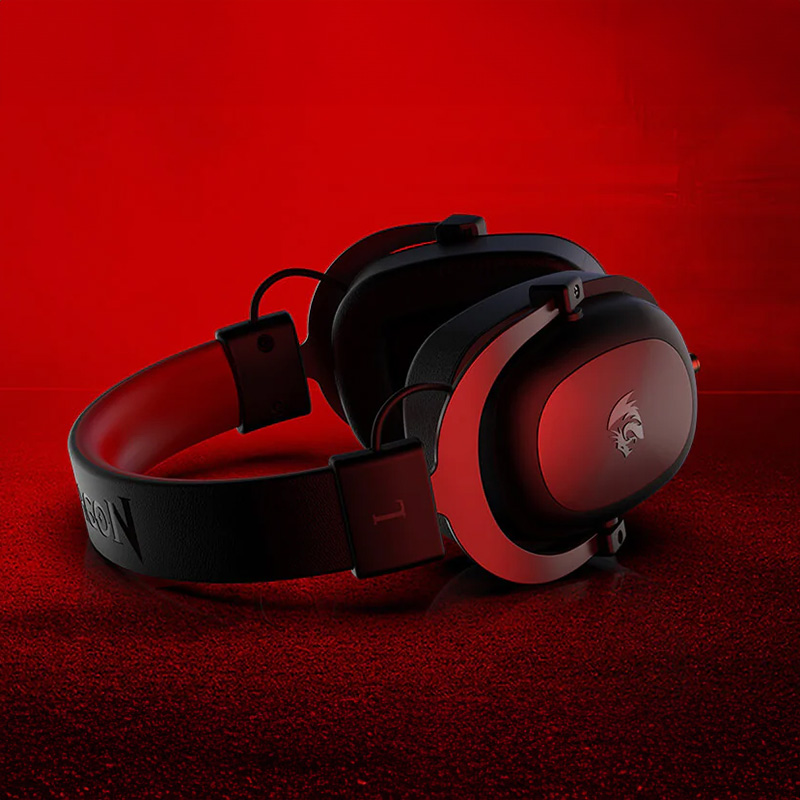 REDRAGON Over-Ear ZEUS 2 USB Gaming Headset - Black - Image 6