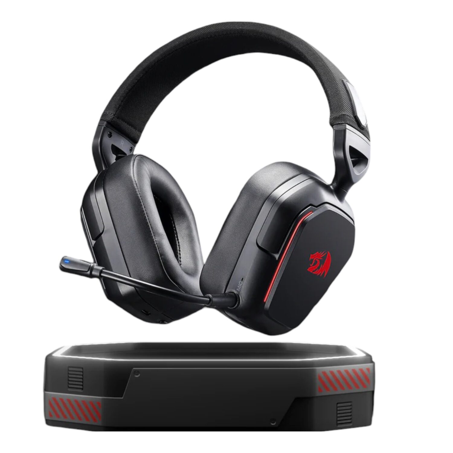 Redragon H868 RGB Wireless Gaming Headset - Black - Image 4