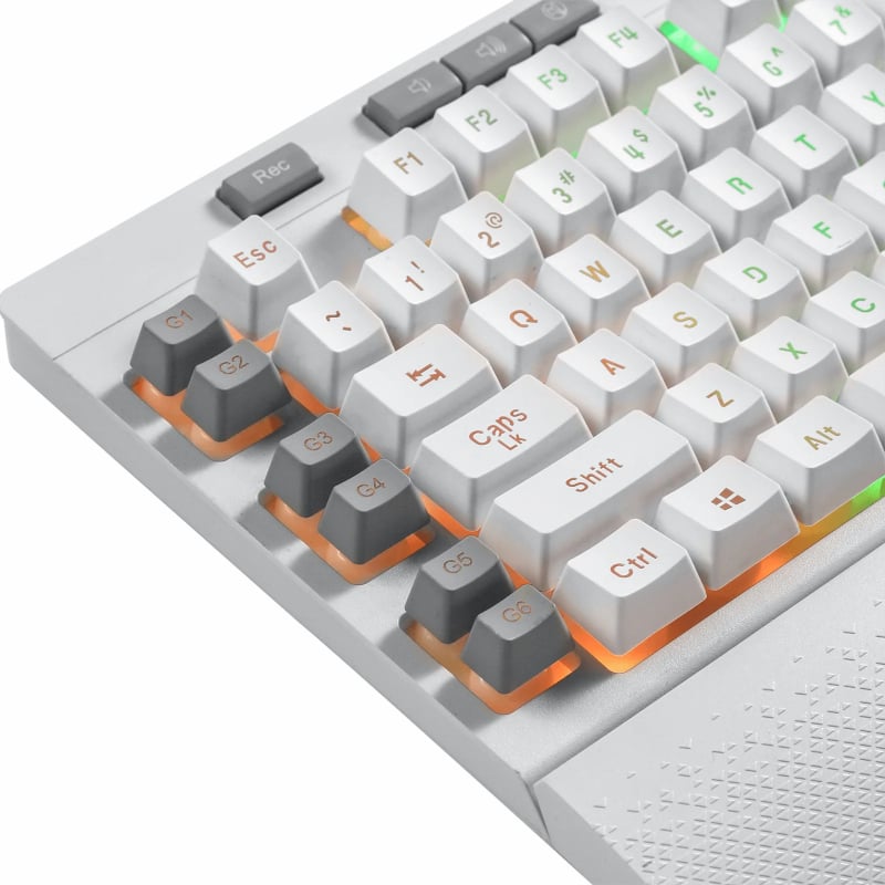 REDRAGON SHIVA Membrane Keyboard - White - Image 6