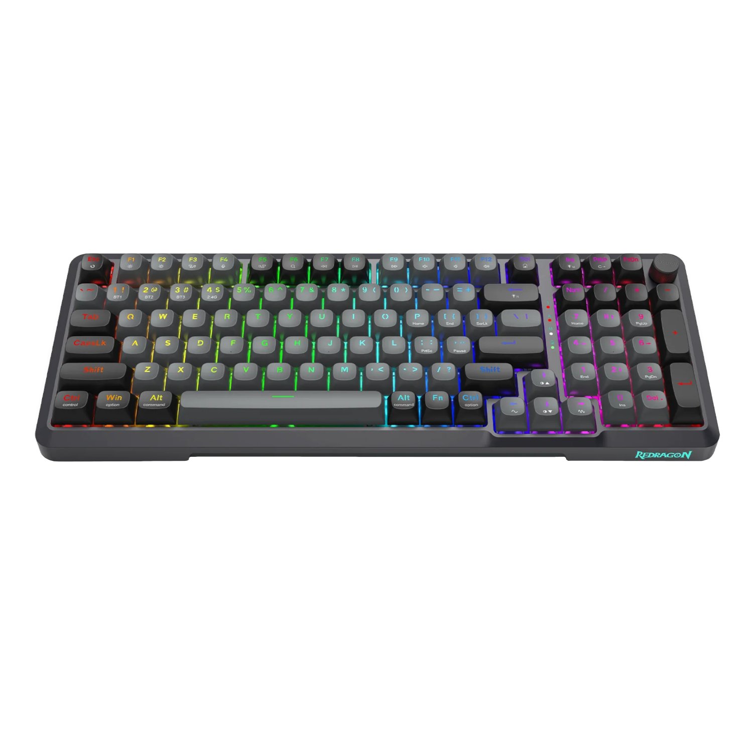 Redragon BREAGI PRO K688 98+1 Gasket Wireless Mechanical Keyboard (Triple Mode, RGB, Hot-Swappable, Cream Linear Switches) - Image 3