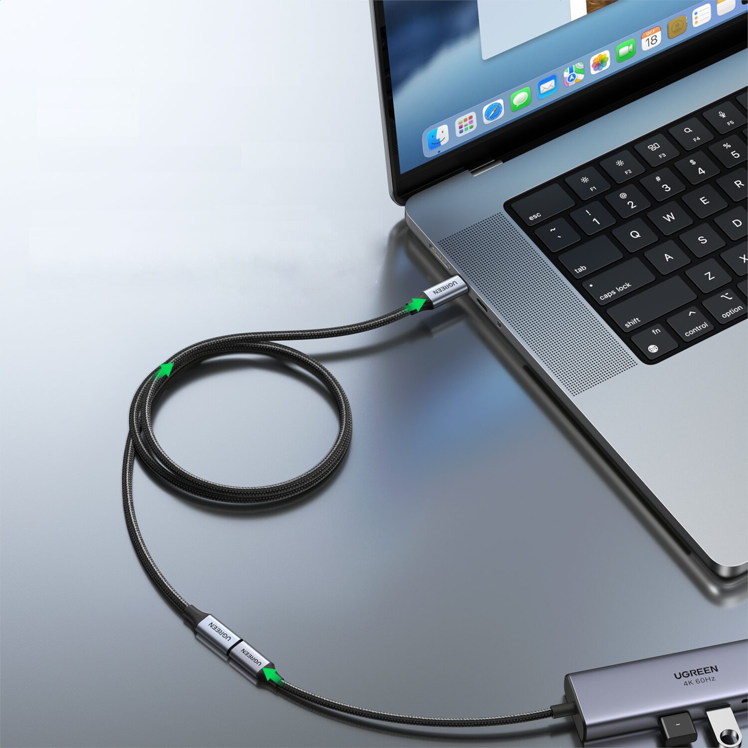 UGREEN Type-C 3.1 Gen2 Extension Cable – 10Gbps, PD 100W (1m) - Image 4